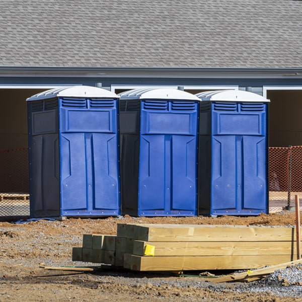 what is the expected delivery and pickup timeframe for the porta potties in Monument Valley